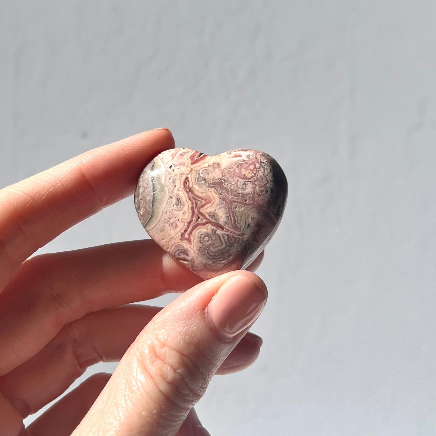 Rhodochrosite Heart Carving #4 / 36g