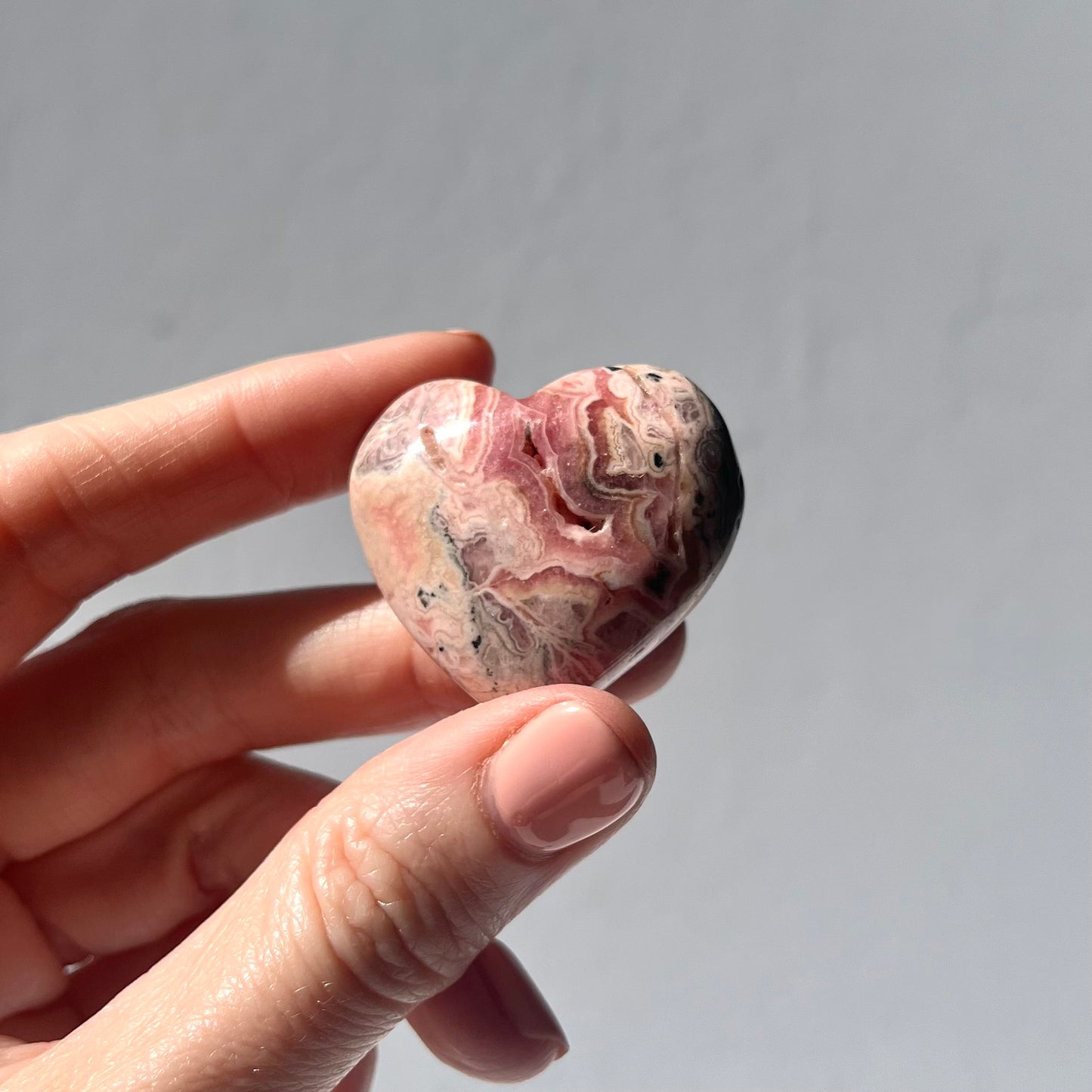 Rhodochrosite Heart Carving #4 / 36g