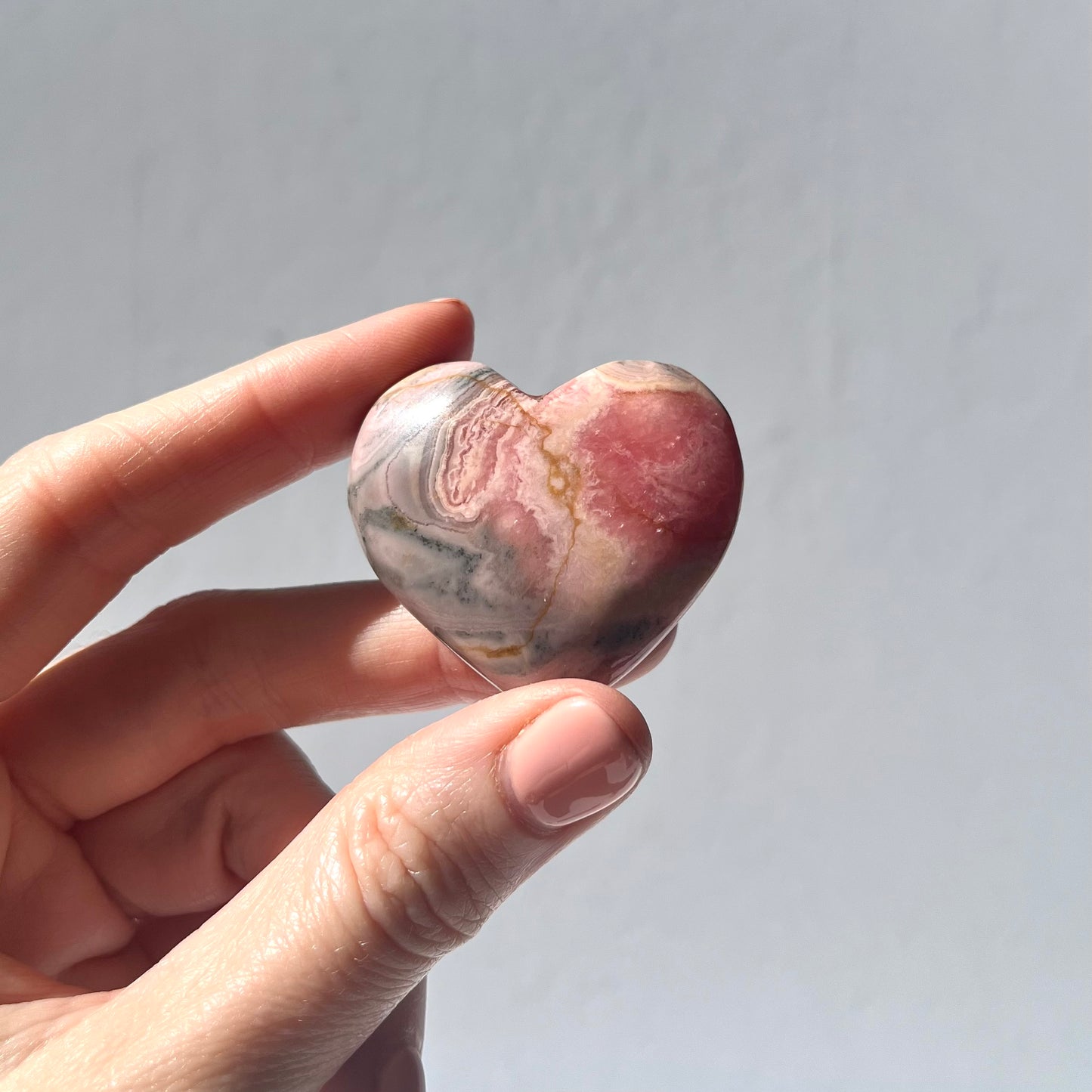 Rhodochrosite Heart Carving #5 / 53g