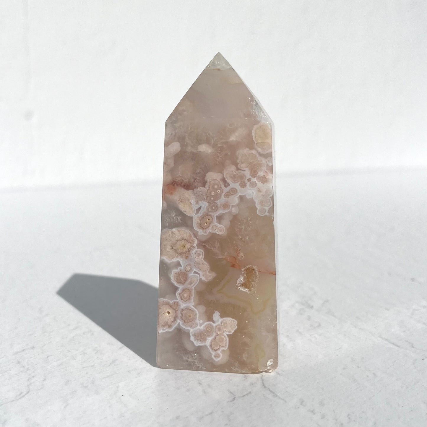 Pink (Sakura) Flower Agate Point /199g