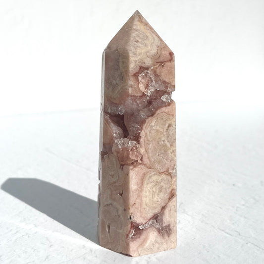 Pink Amethyst Hexagon Point (high grade) / 259g