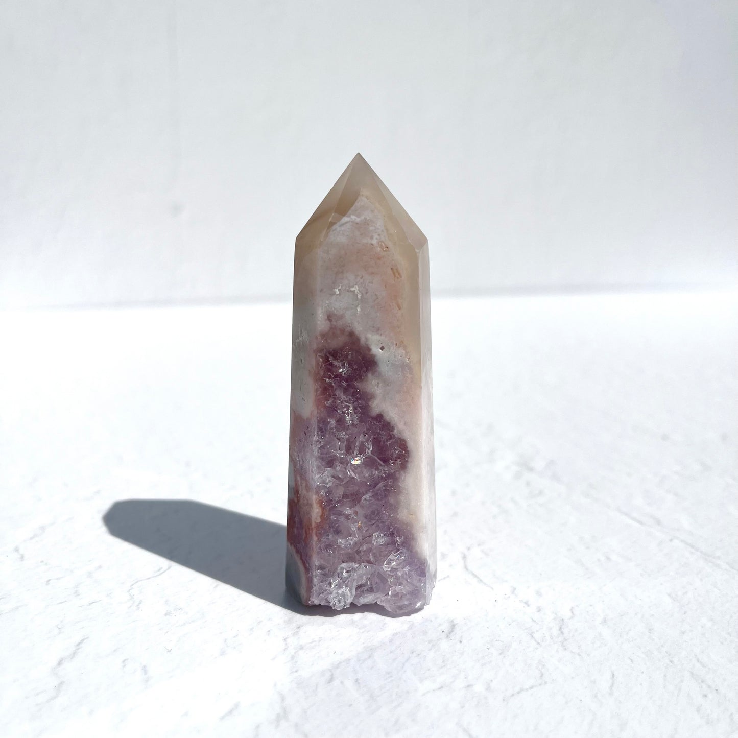 Pink Amethyst Hexagon Point / 127g