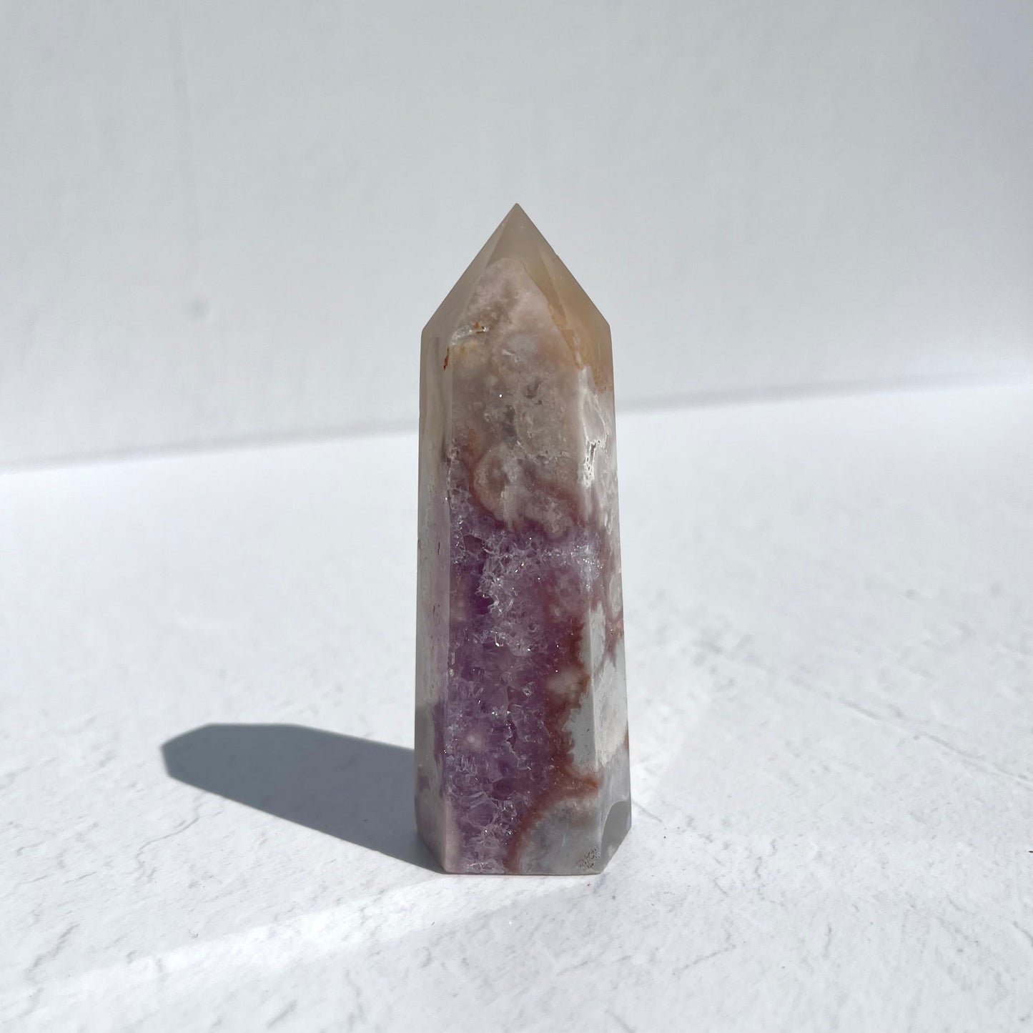 Pink Amethyst Hexagon Point / 127g