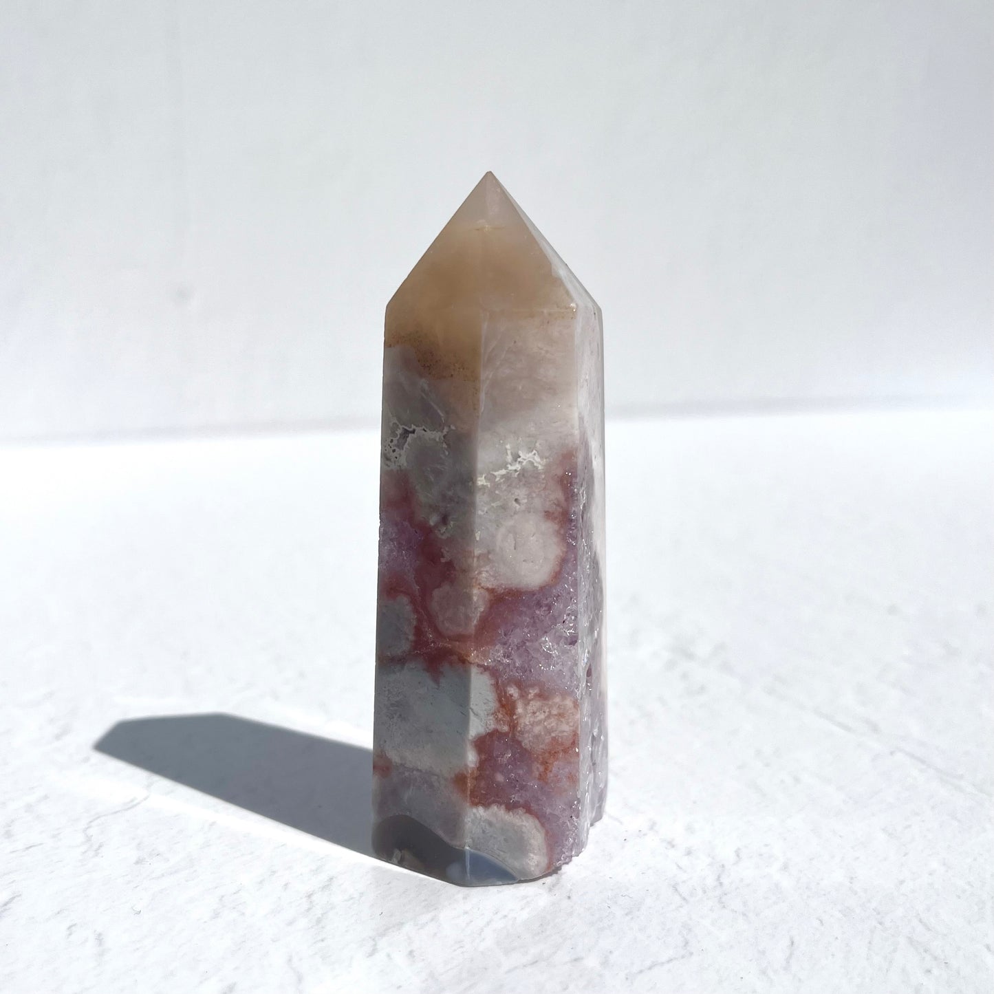 Pink Amethyst Hexagon Point / 127g