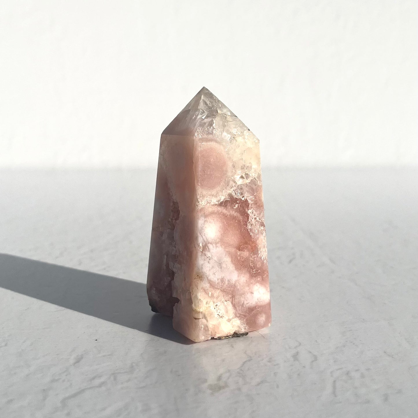Pink (Sakura) Flower Agate Point / 140g