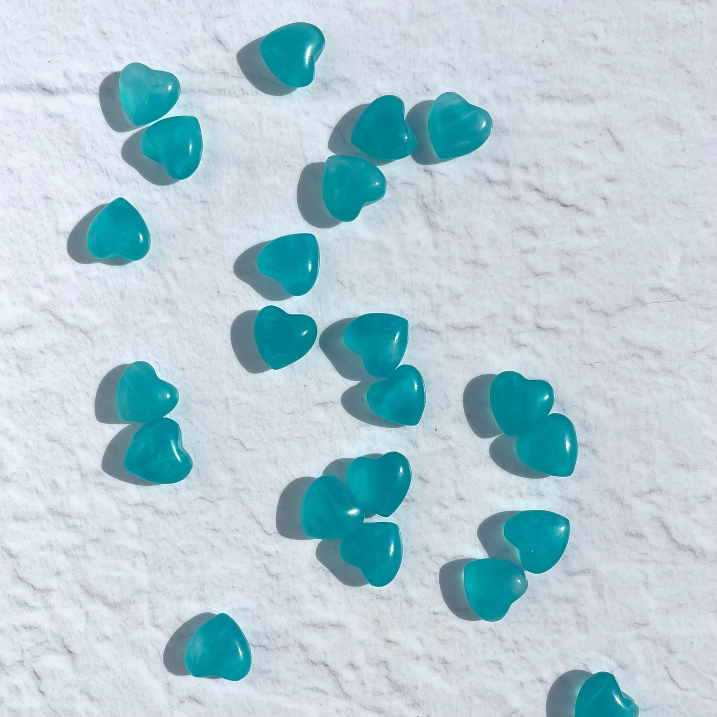 Mini Amazonite Hearts (high grade)