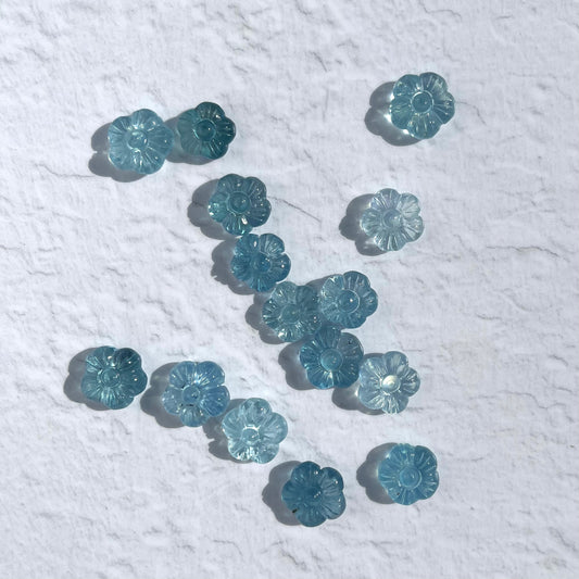 Mini Aquamarine Flowers (high grade)
