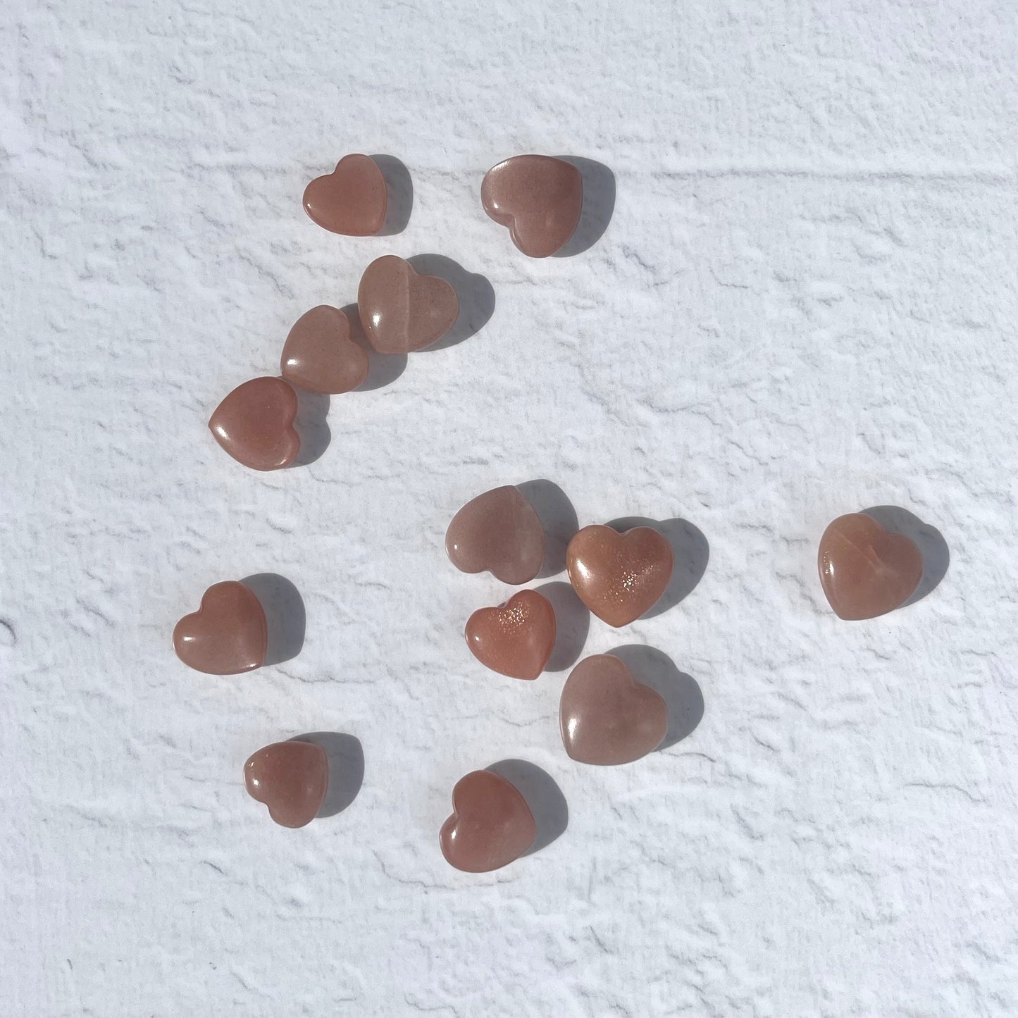 Peach Moonstone Mini Heart (gem grade)