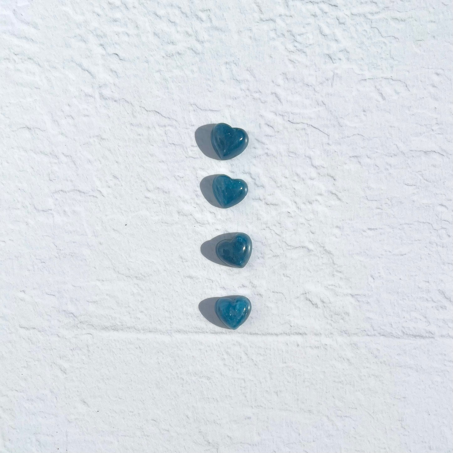 Blue Apatite Mini Hearts (AAA / Gem grade)