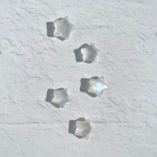 White Moonstone Mini Star (gem grade)