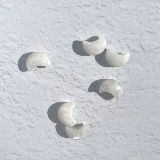 White Moonstone Mini Moon