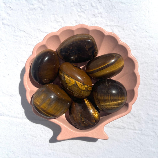 Tiger's Eye Tumble (Large)