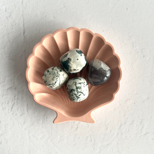 Moss Agate Tumble