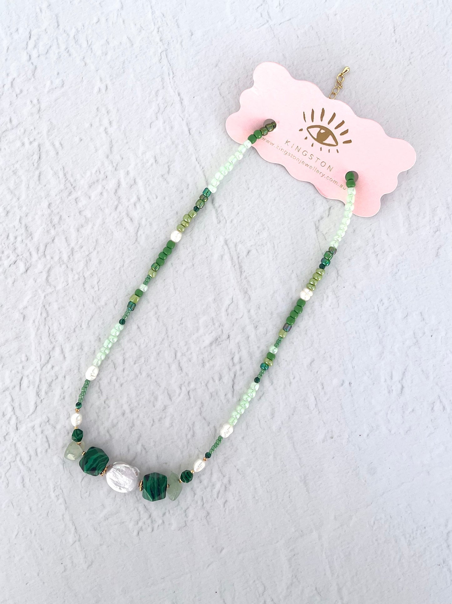 Green Pearl Necklace