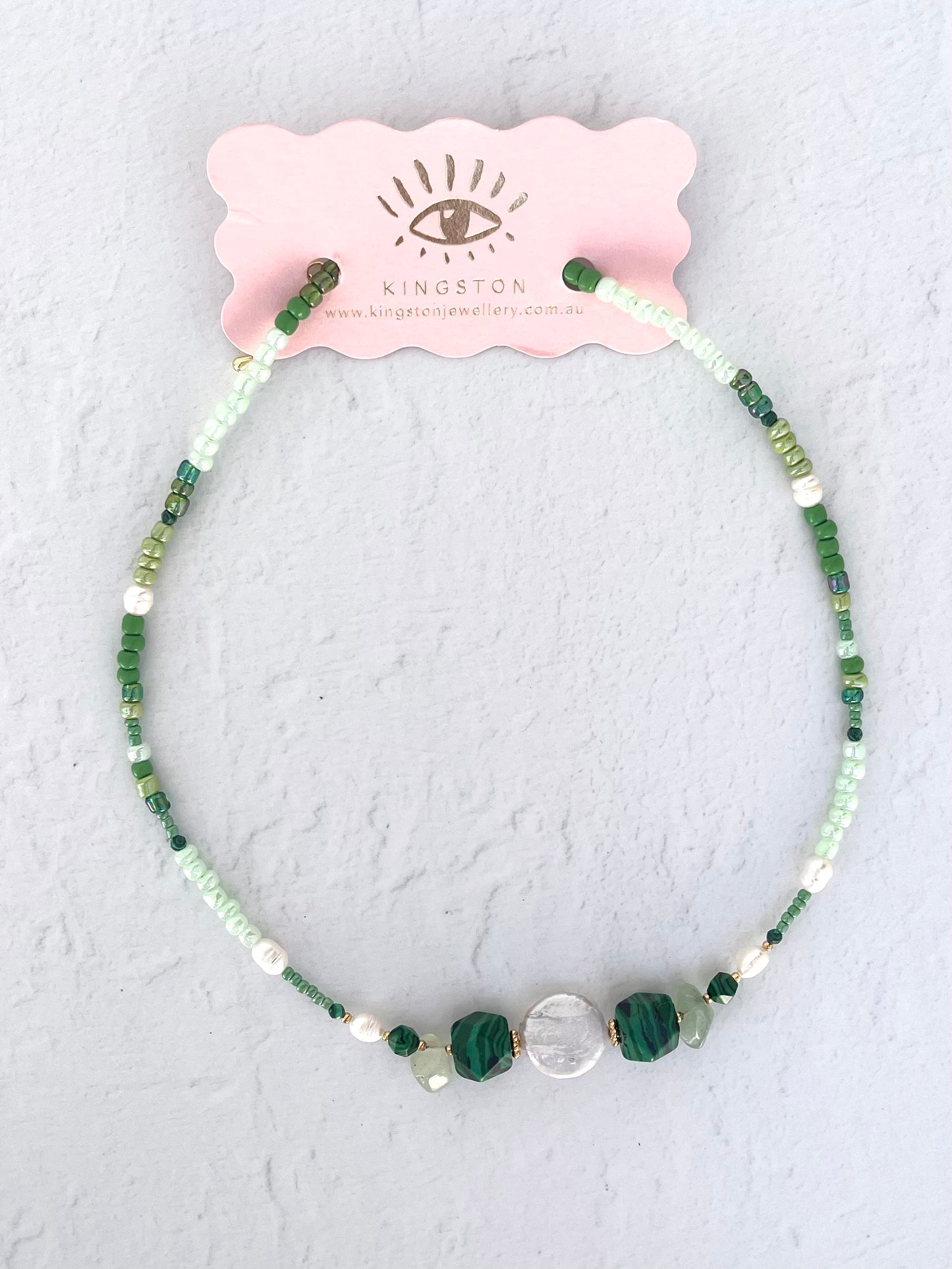 Green Pearl Necklace