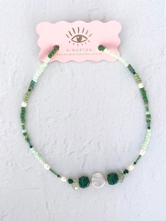 Green Pearl Necklace