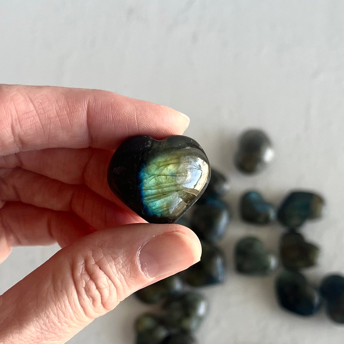 Labradorite Mini Hearts