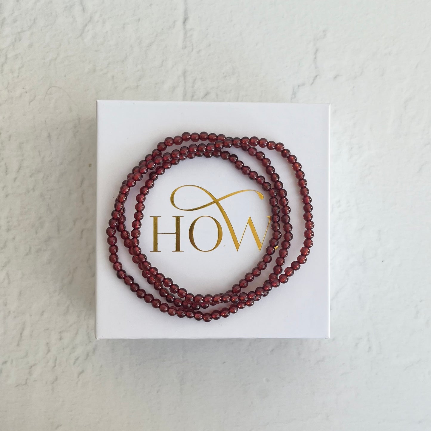 Crystal Wrap Around Strand - Garnet (high grade)