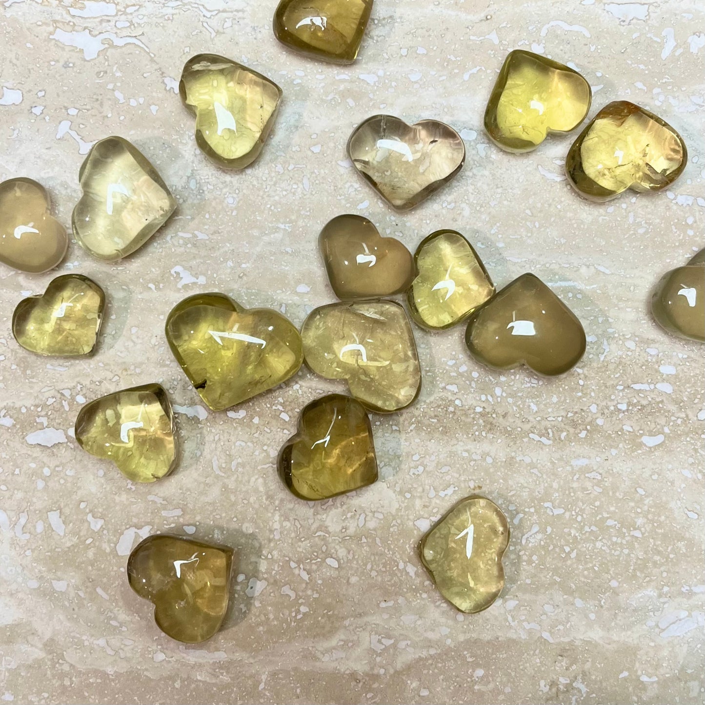 Citrine Mini Hearts