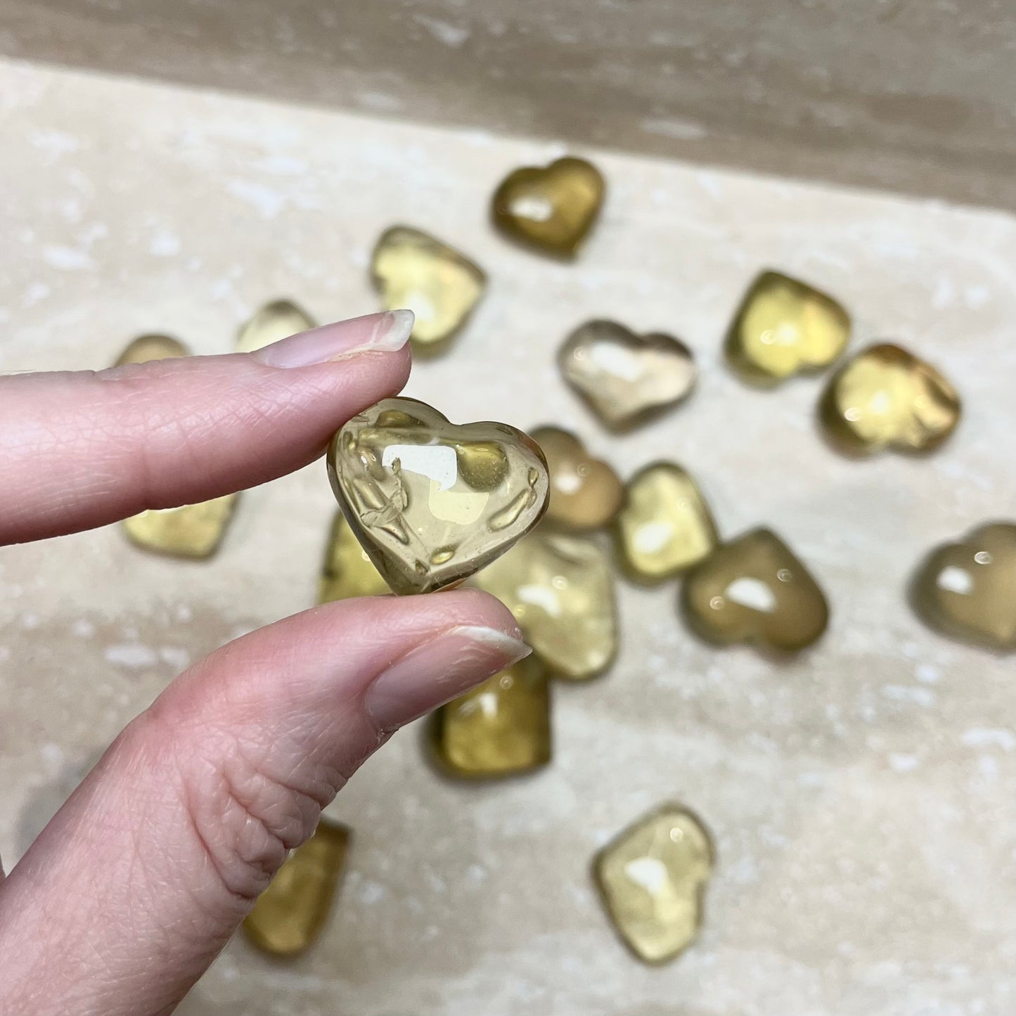 Citrine Mini Hearts