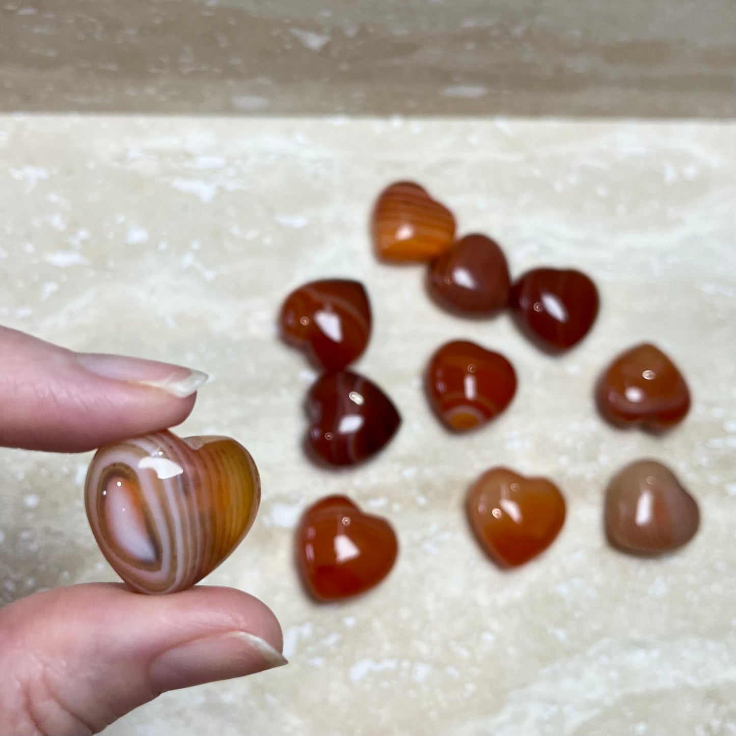 Carnelian Mini Heart
