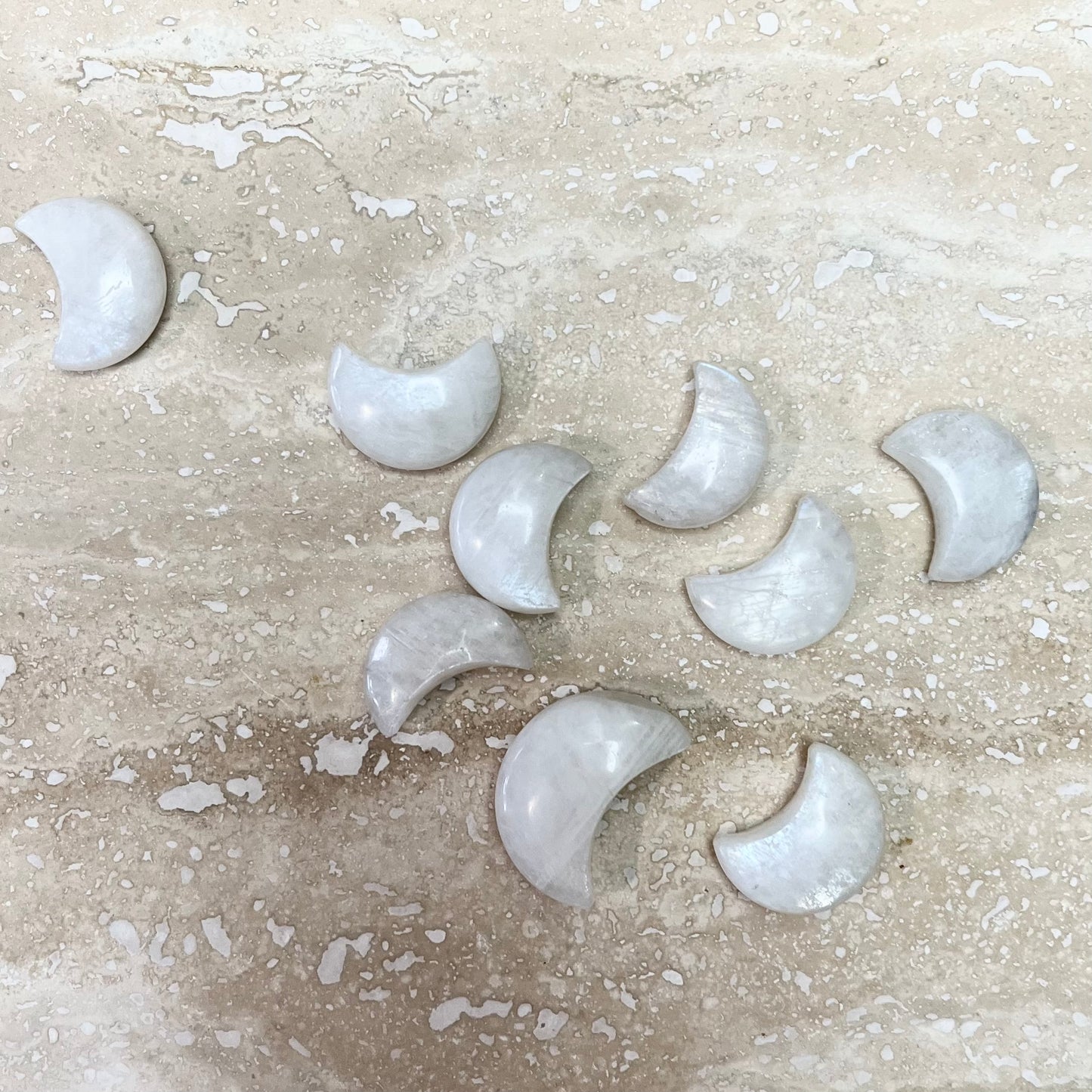 White Moonstone Mini Moon