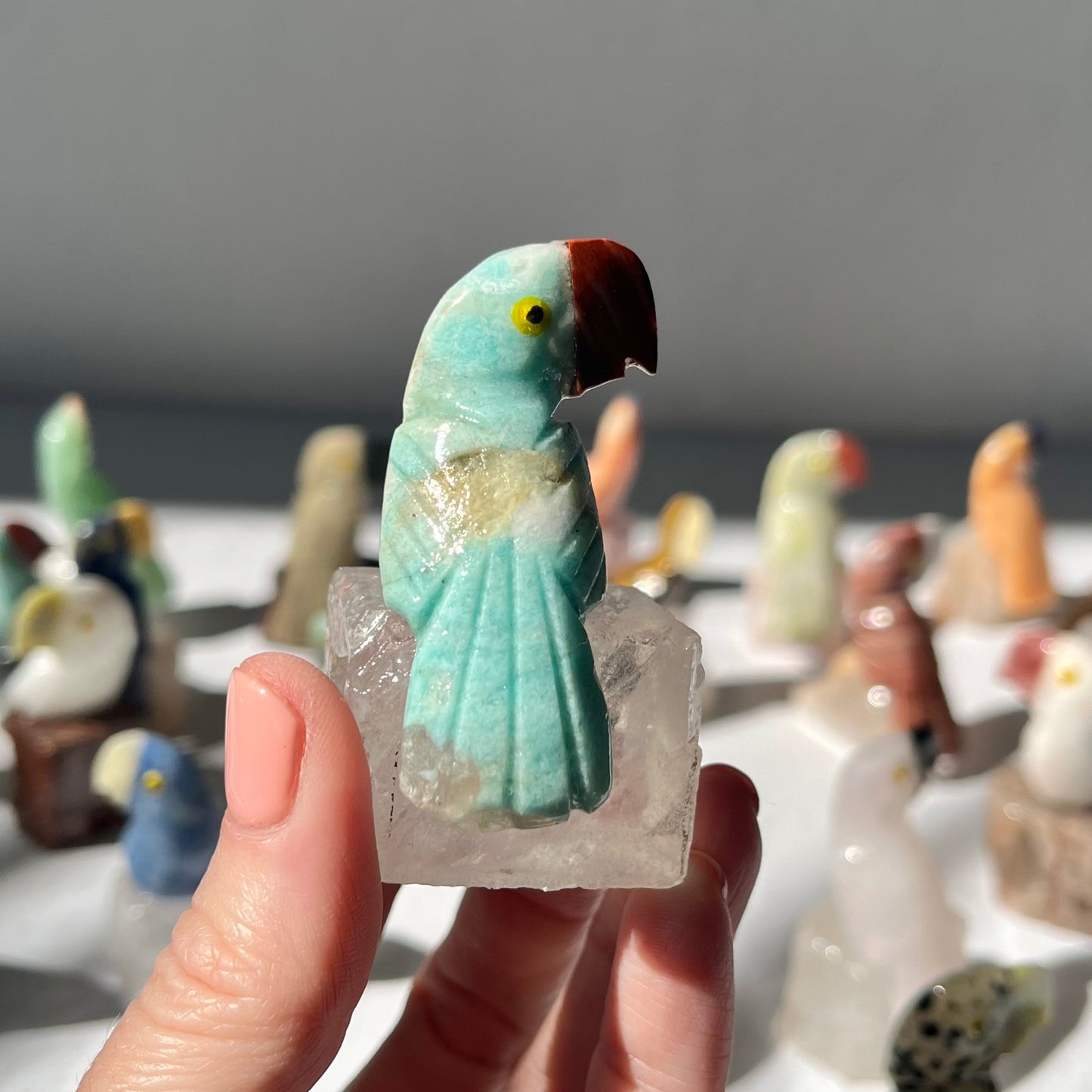Crystal Parrot Carving / #1