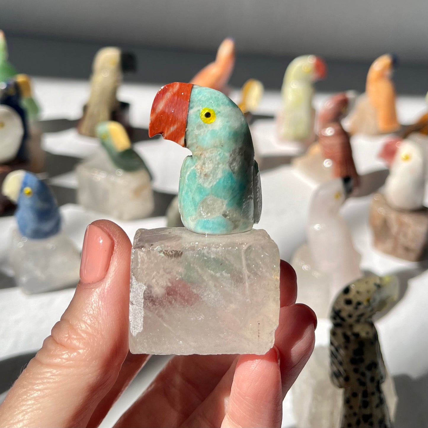 Crystal Parrot Carving / #1