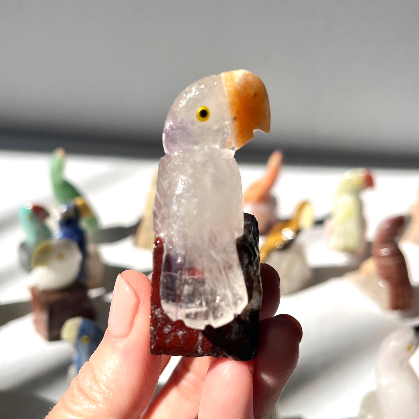 Crystal Parrot Carving / #2