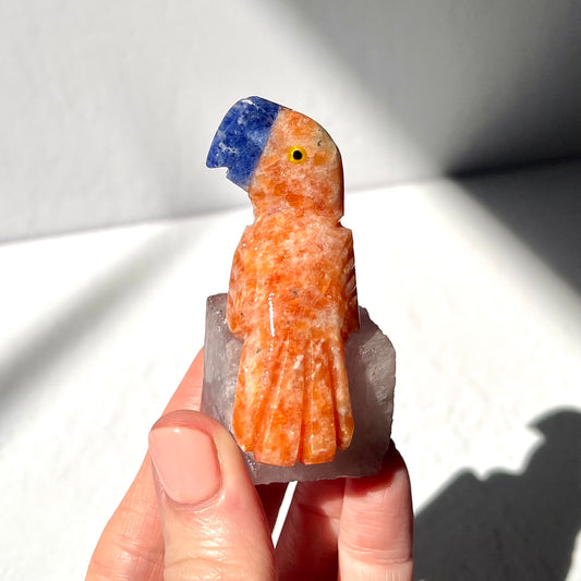 Crystal Parrot Carving / #19