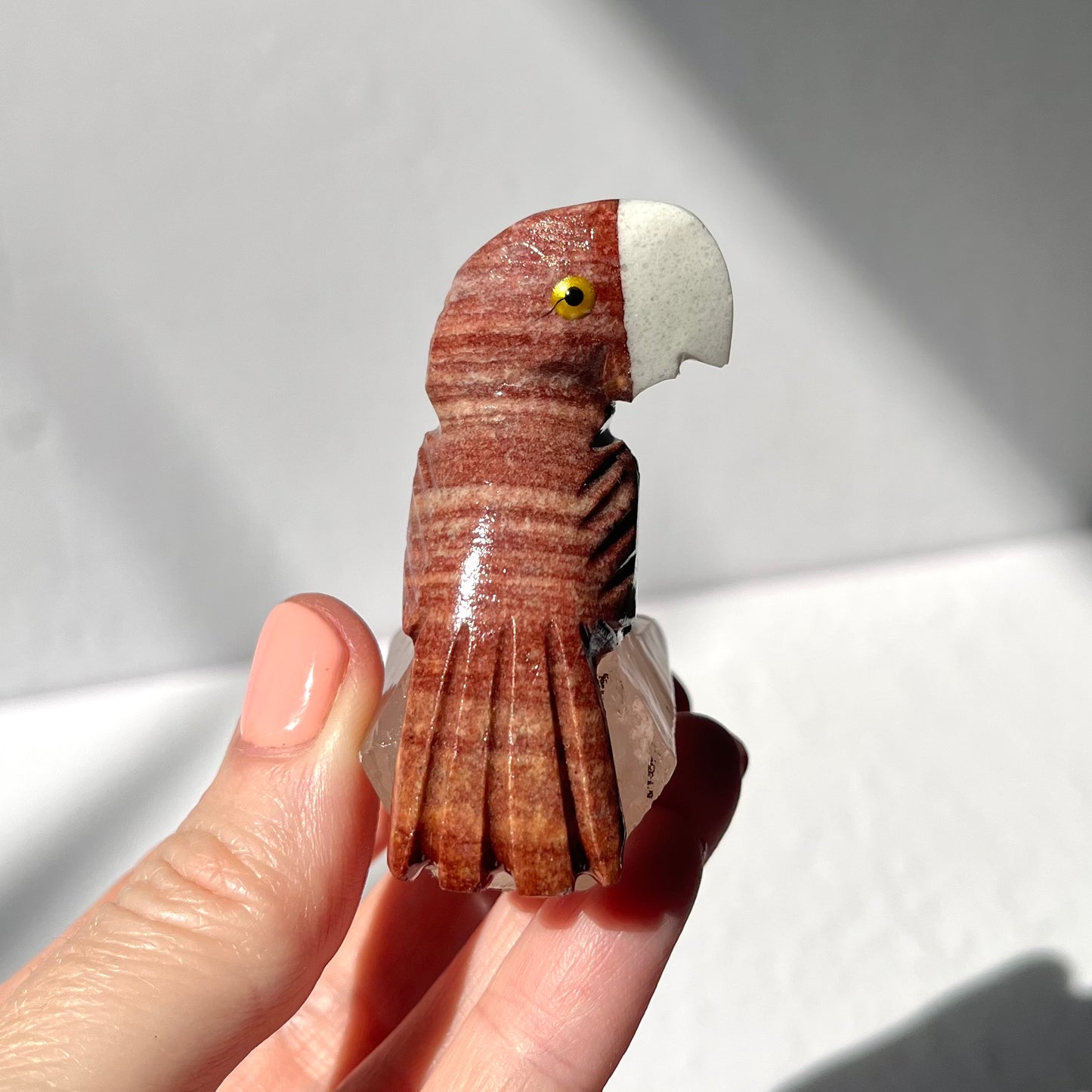 Crystal Parrot Carving / #21