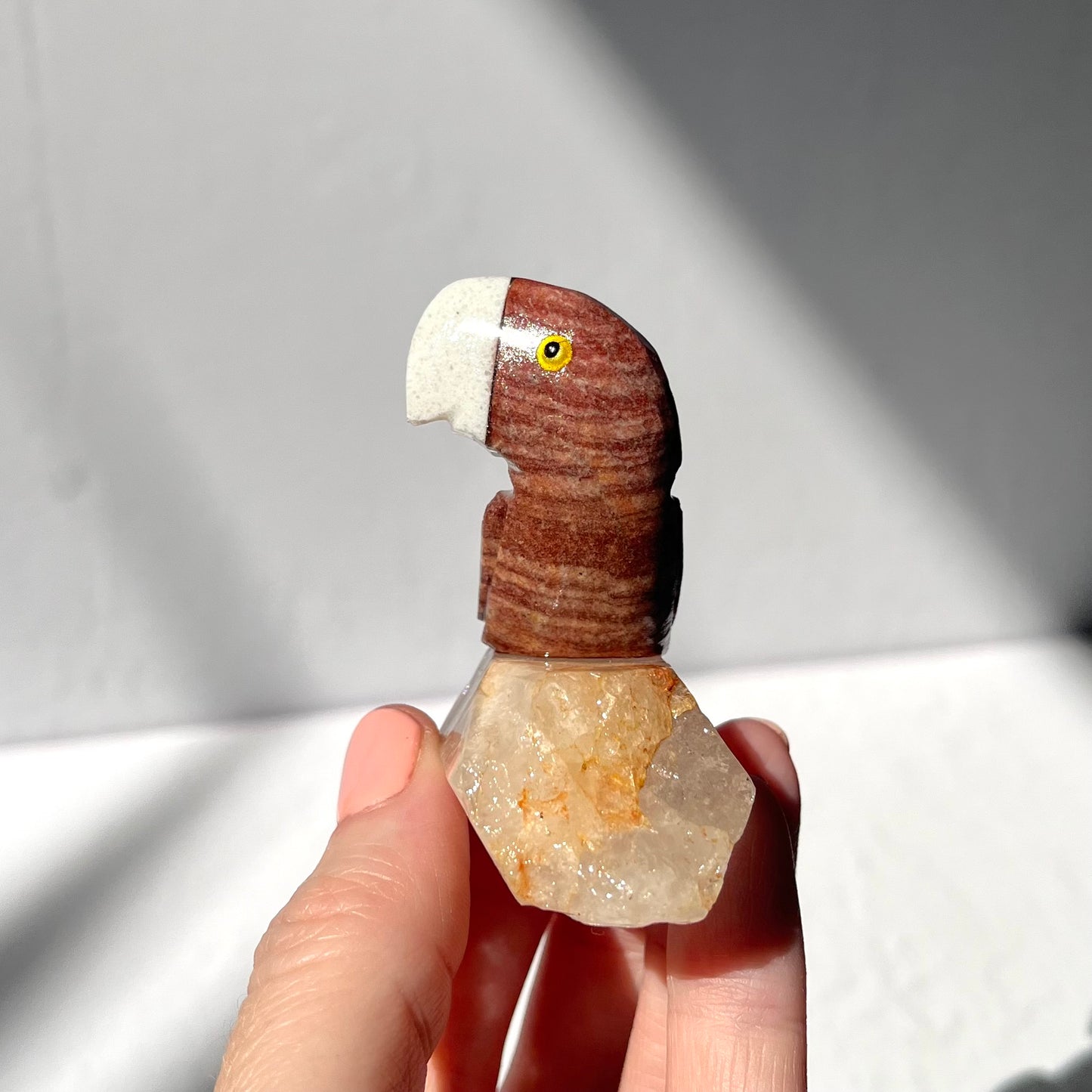 Crystal Parrot Carving / #21