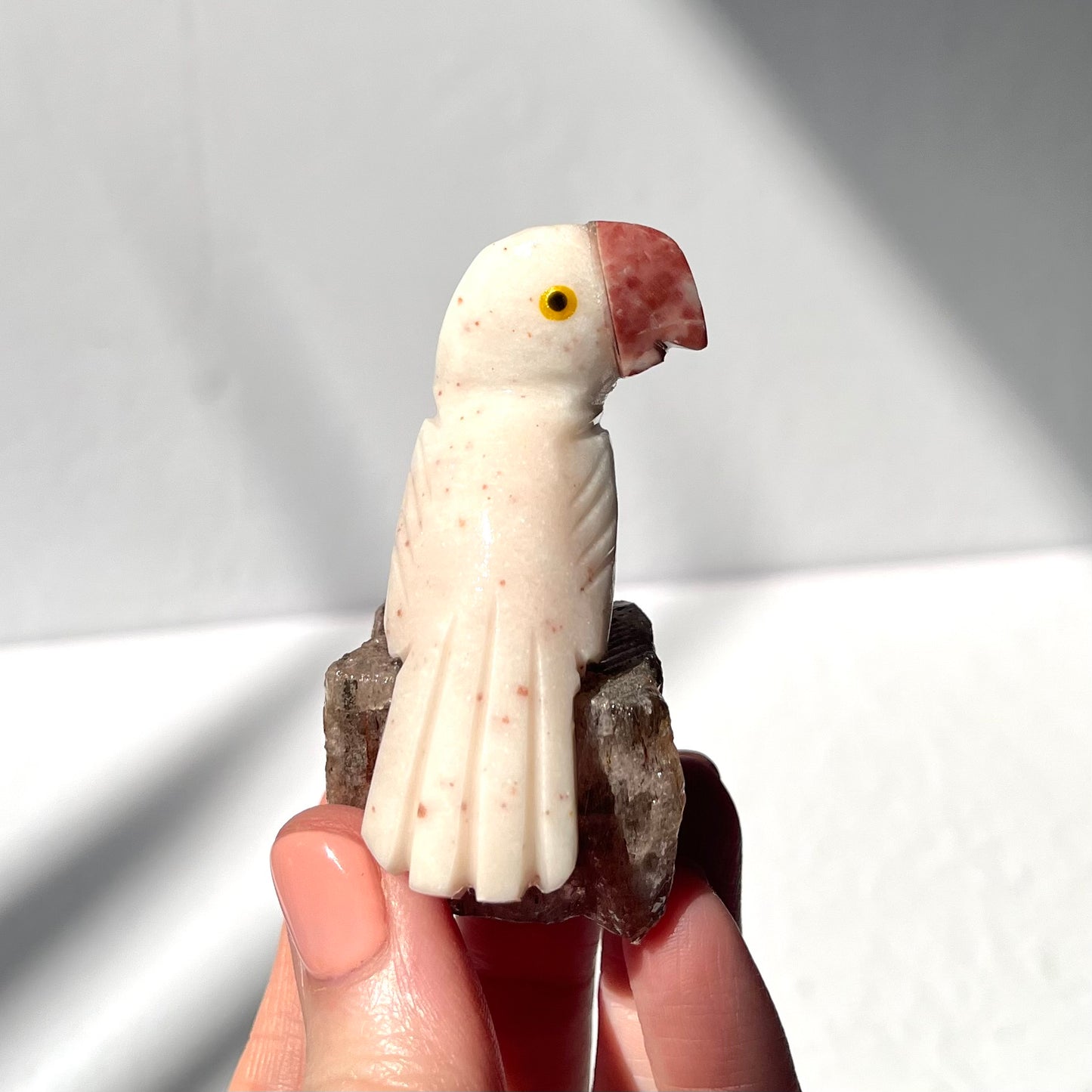 Crystal Parrot Carving / #22
