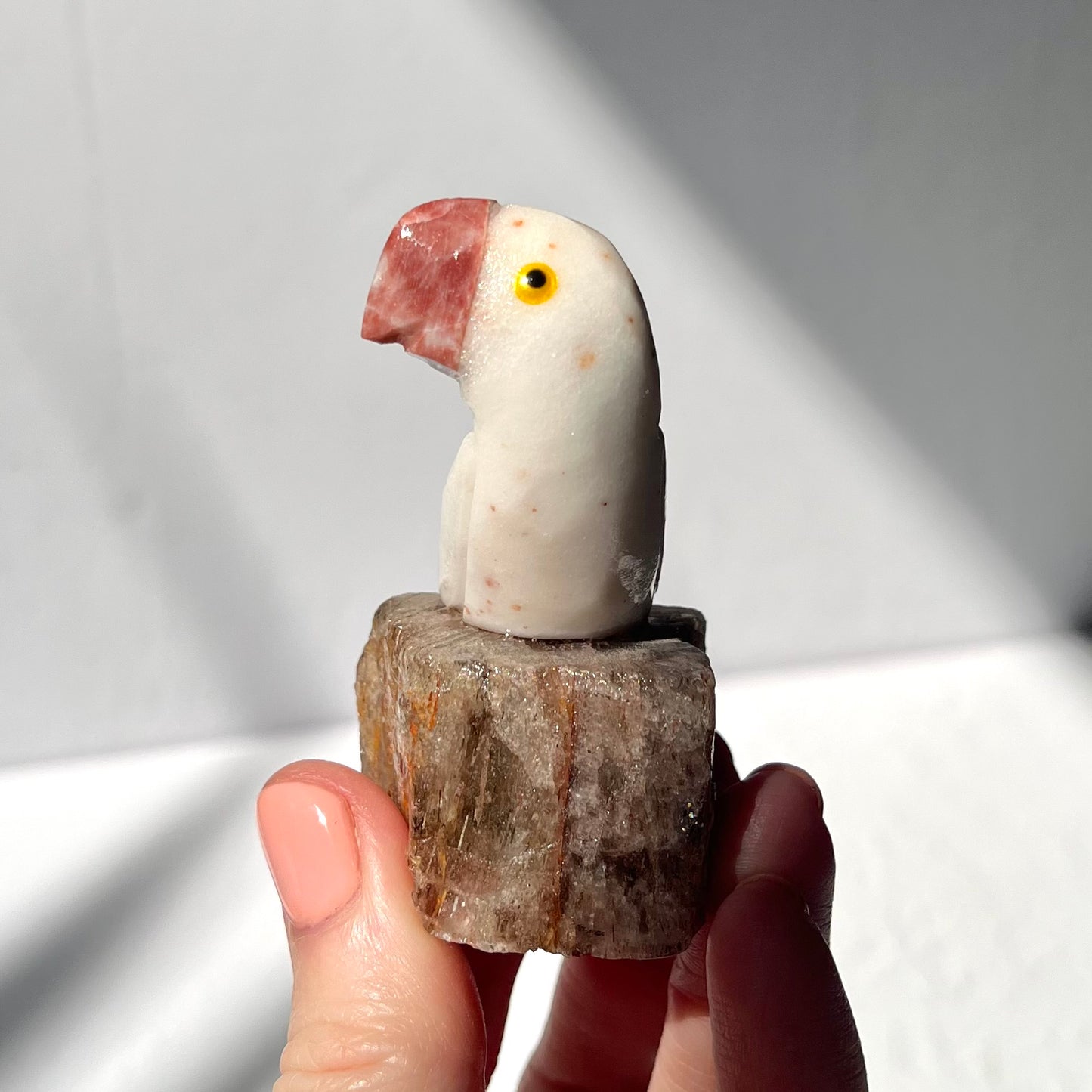 Crystal Parrot Carving / #22