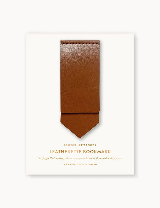 Leatherette Bookmark - Espresso
