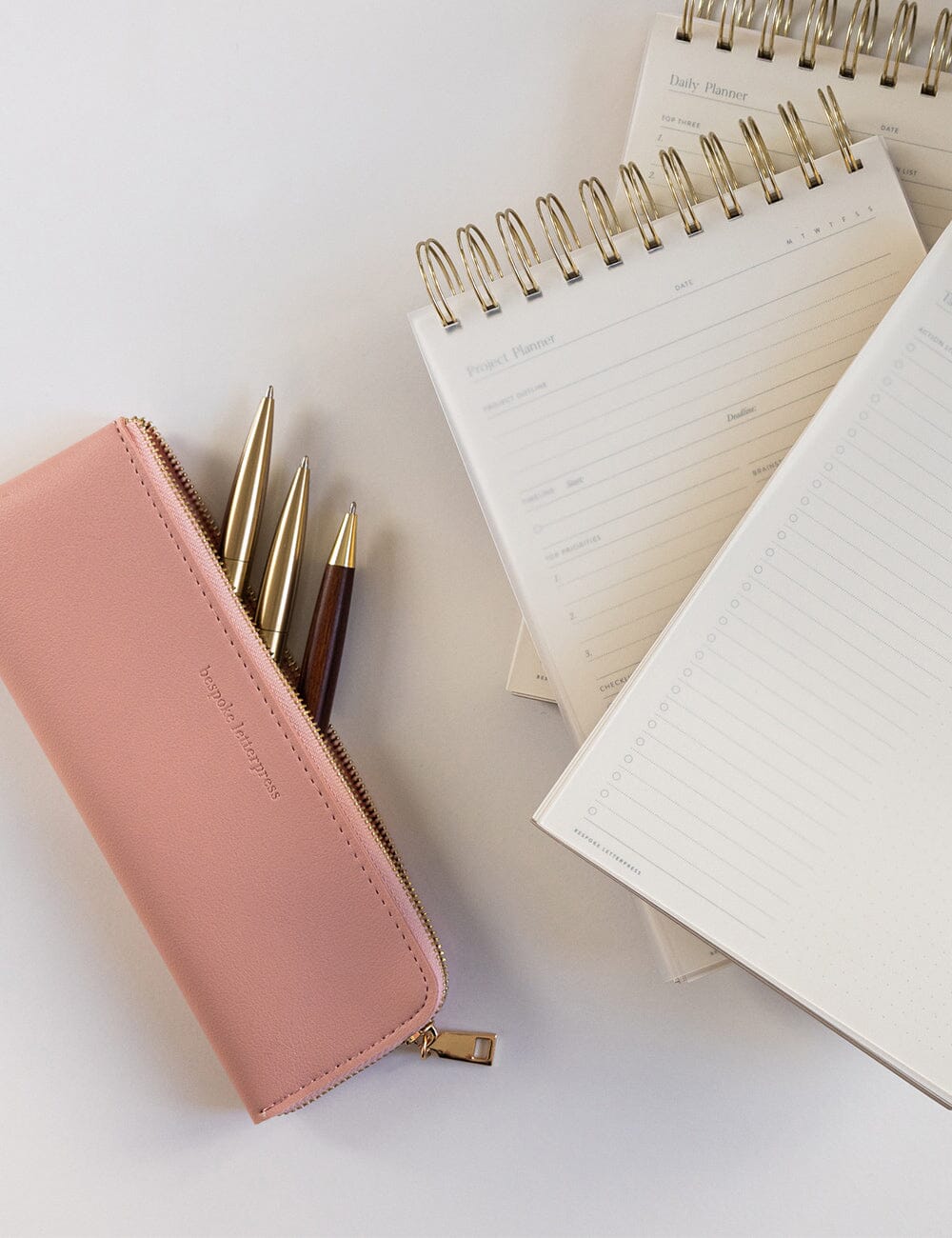 Pencil Case Slim - Tea Rose