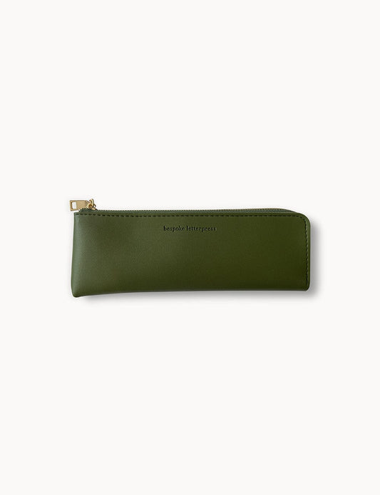 Pencil Case Slim - Olive