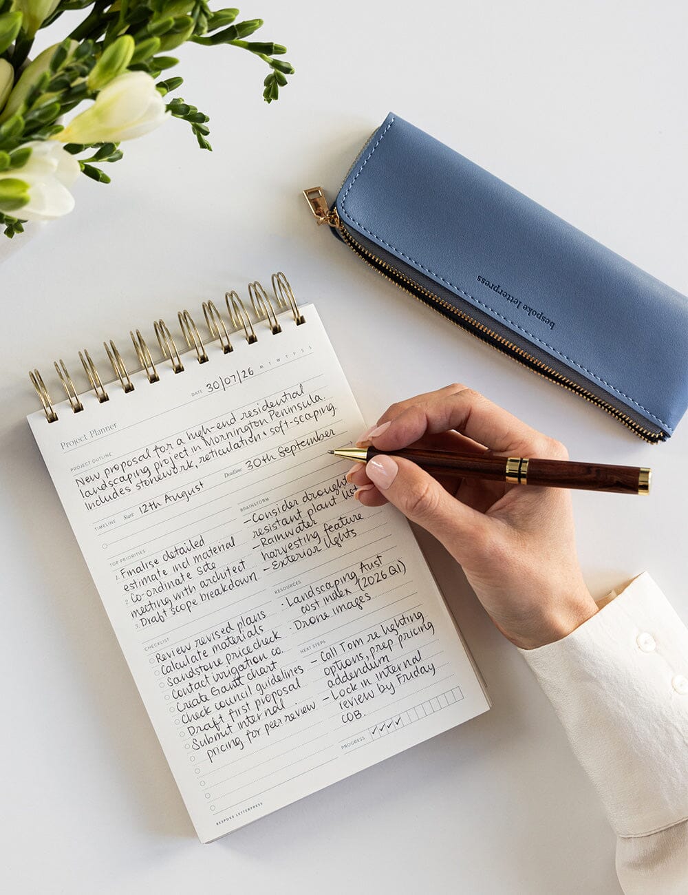 Pencil Case Slim - Denim