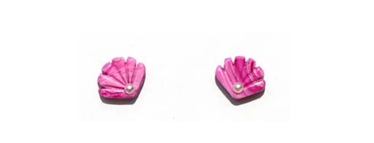 Pink Shell Studs