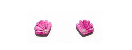 Pink Shell Studs