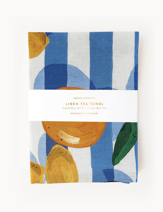Citrus Tea Towel - Bespoke Letterpress