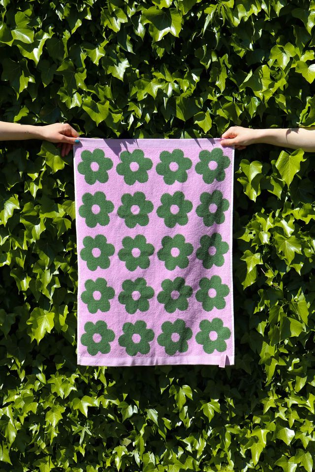 Flowerbed Hand Towel