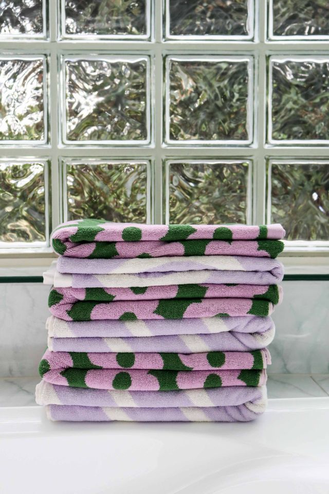 Flowerbed Bath Towel