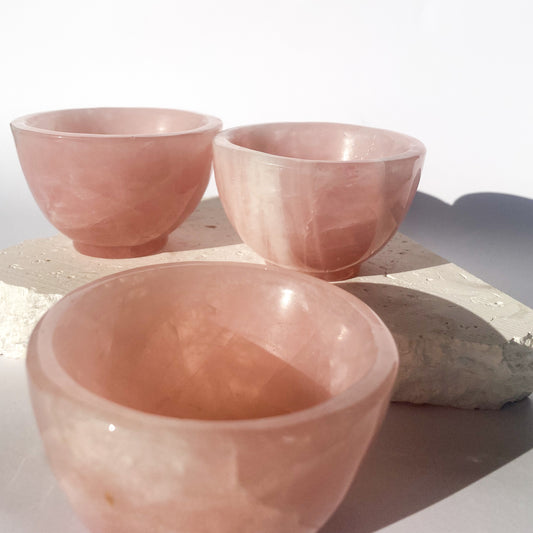 Rose Quartz Round Bowls