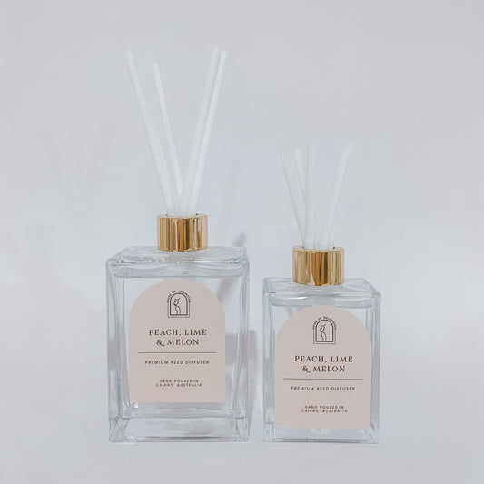 Peach, Lime & Melon Premium Reed Diffuser