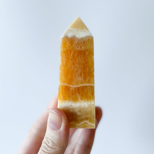 Orange Calcite Tower / 203g