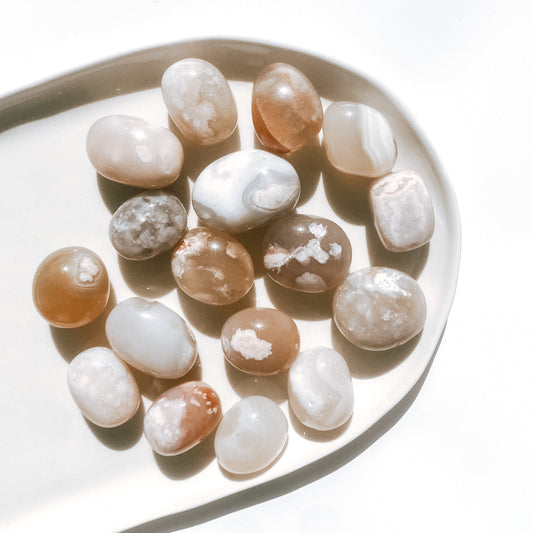 Flower Agate Tumbles