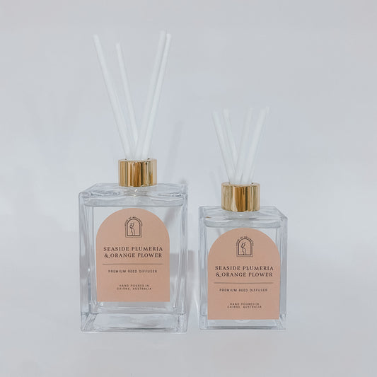 Seaside Plumeria & Orange Flower Premium Reed Diffuser