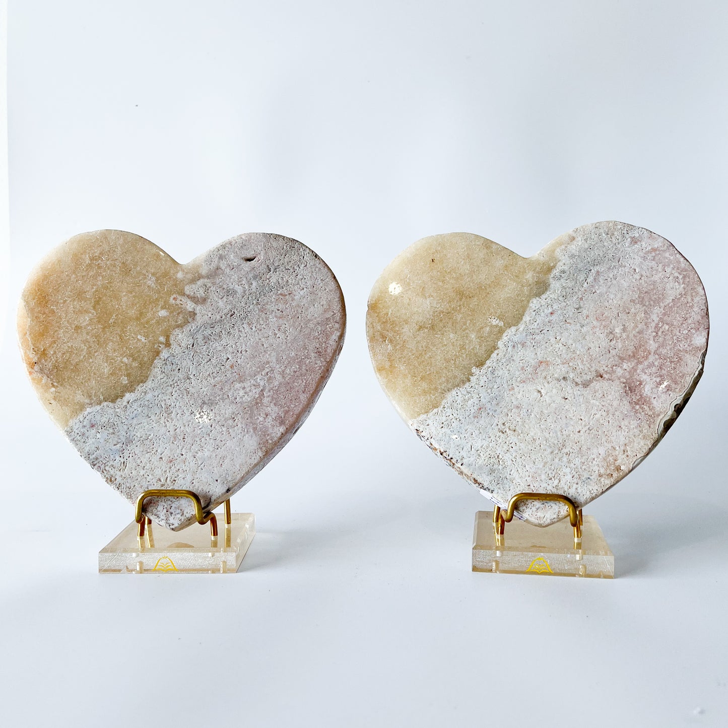 Pink Amethyst Heart Set (Collectors Set)