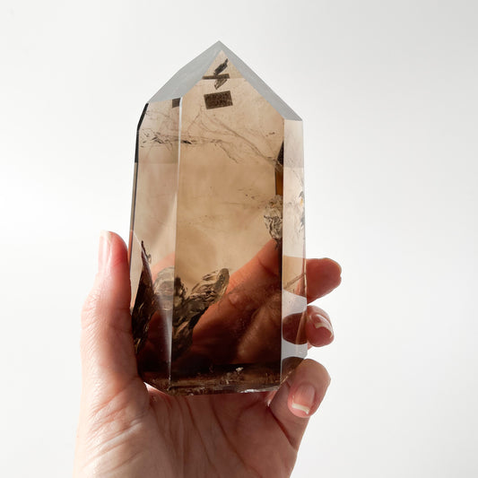 Smoky Quartz Tower with phantom (gem qual) / 640g